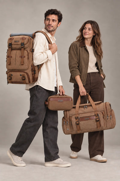 Heritage Canvas Travel Trio – lifestyle view