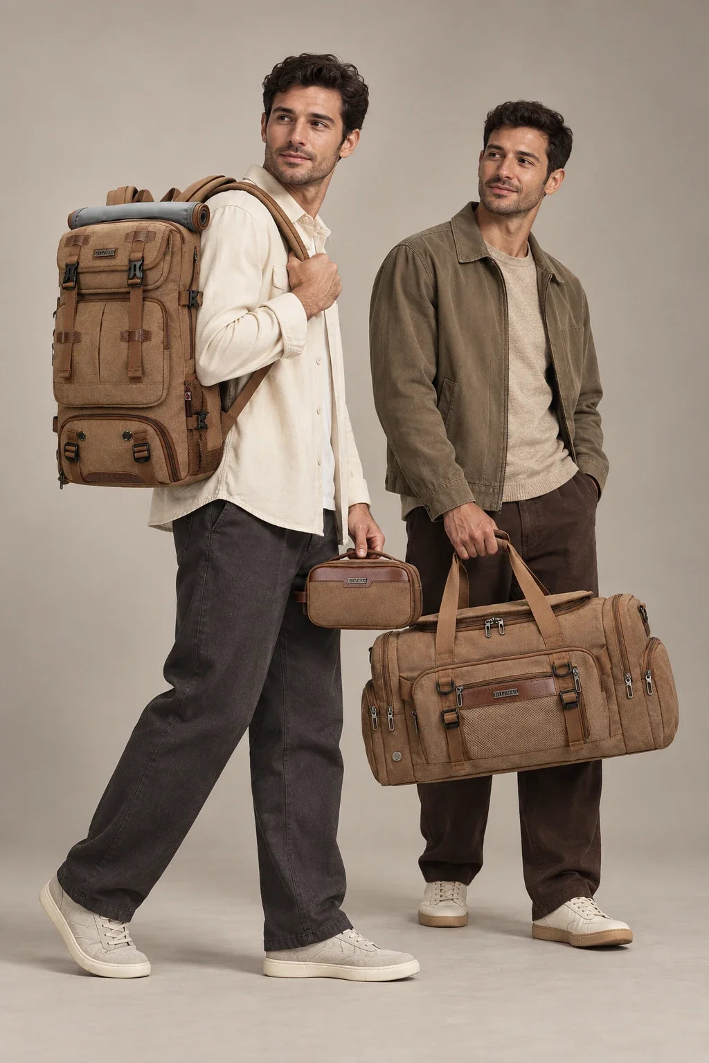 Heritage Canvas Travel Trio – lifestyle view