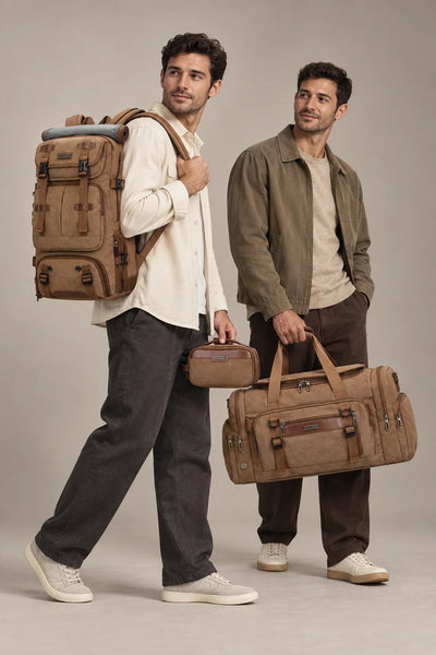 Heritage Canvas Travel Trio – lifestyle view