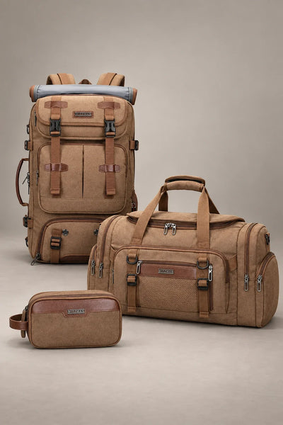 Heritage Canvas Travel Trio – complete product set