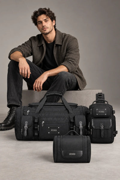 55L Long-Haul Travel Trio – lifestyle view