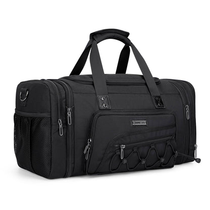 WITZMAN Duffel Bag Nylon Large Gym Weekender Bag With Shoe Compartment