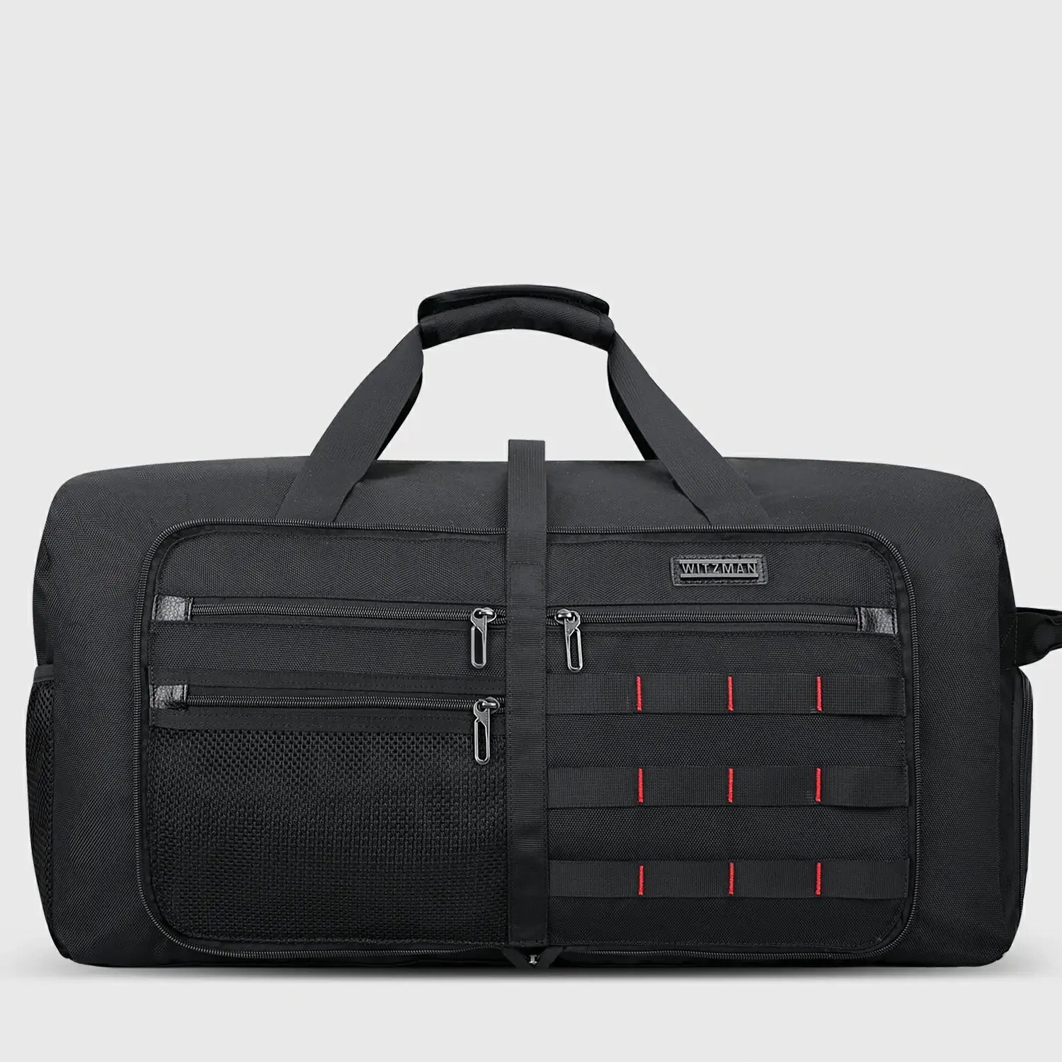 Black WITZMAN B697 65L duffel bag product view