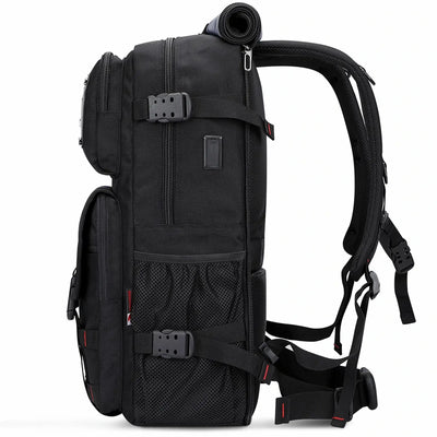 WITZMAN 45L convertible nylon travel backpack for men with USB port and multiple compartments b685