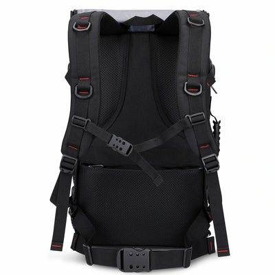 WITZMAN 45L convertible nylon travel backpack for men with USB port and multiple compartments b685