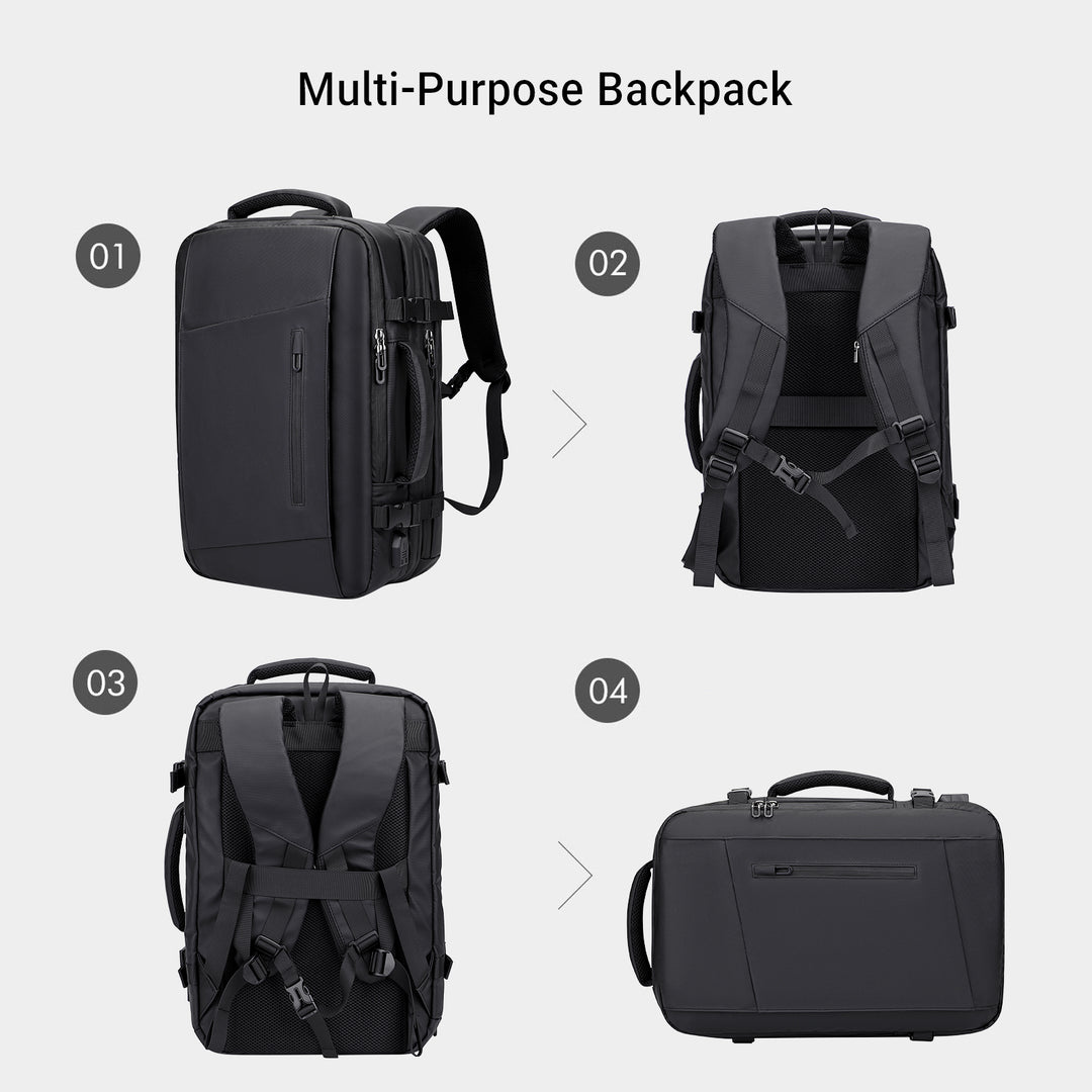 #Color_Black Nylon Waterproof Travel Laptop Backpack