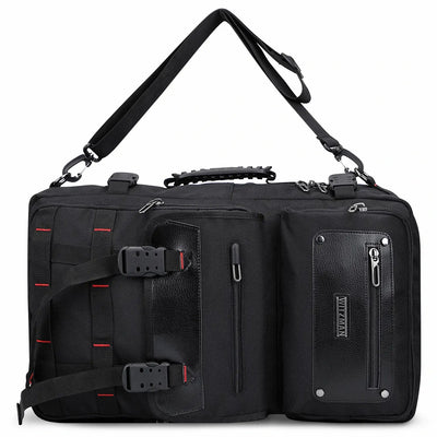 WITZMAN 45L convertible nylon travel backpack for men with USB port and multiple compartments b685