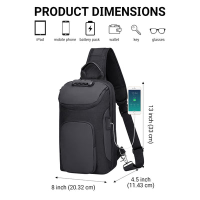 Nylon Sling Bag Crossbody Bags Men