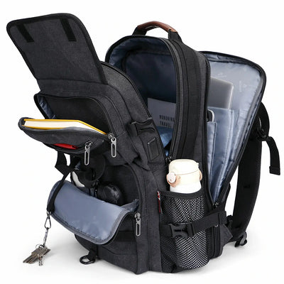 Men’s Canvas Travel Backpack TSA Vintage Carry-On Bag A8012