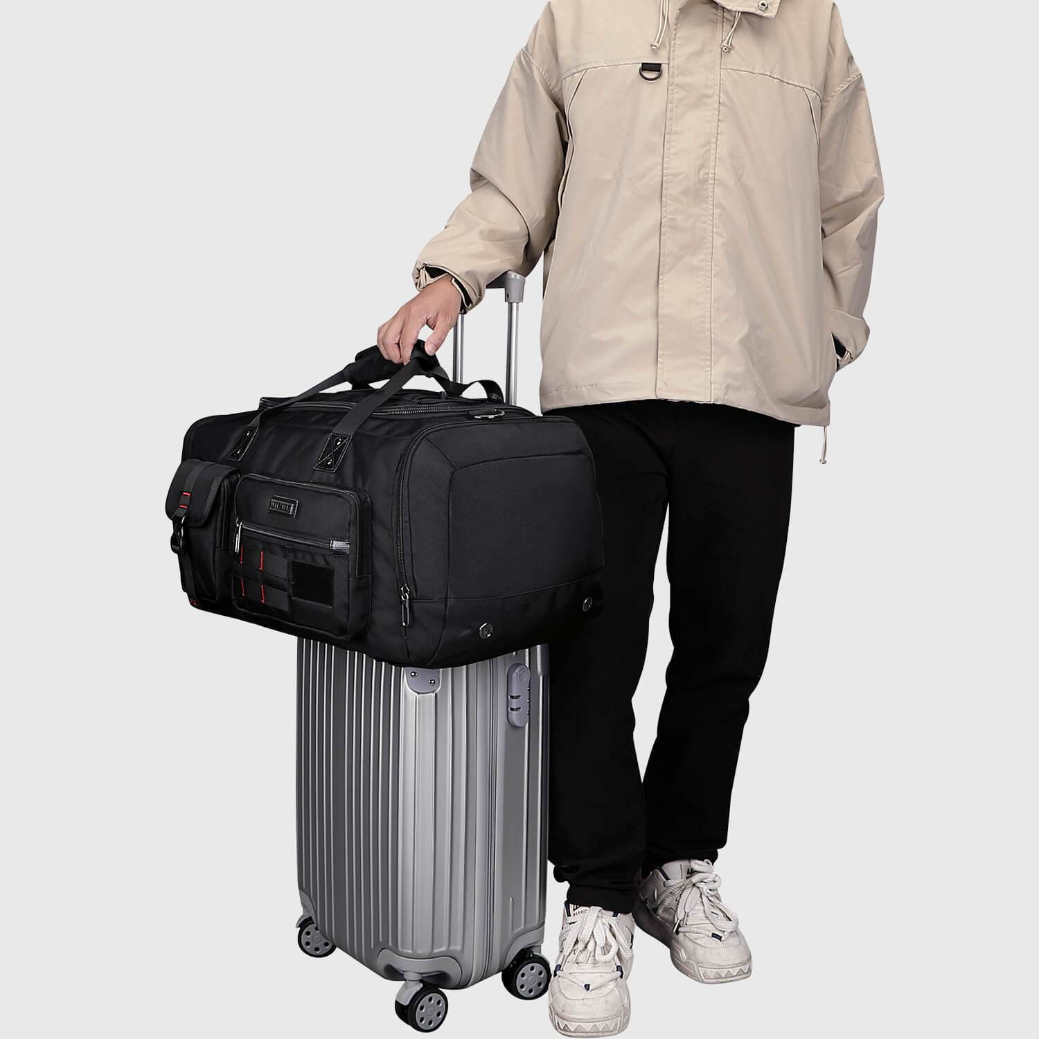Large Travel Duffel Bags with Shoe Compartment Tote Bag, weekend packing capacity