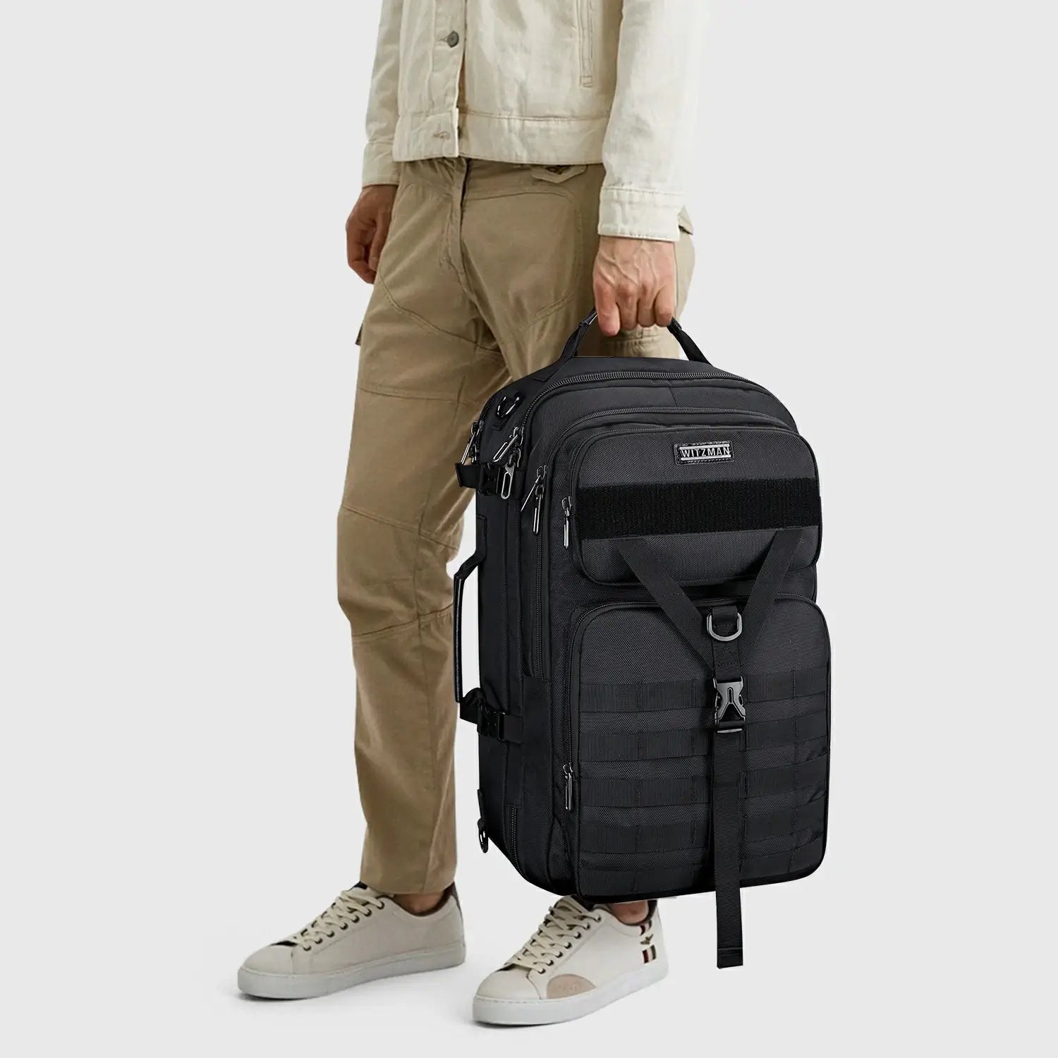 Witzman Men Large Luggage Nylon Backpack For Travel B688 product view 12