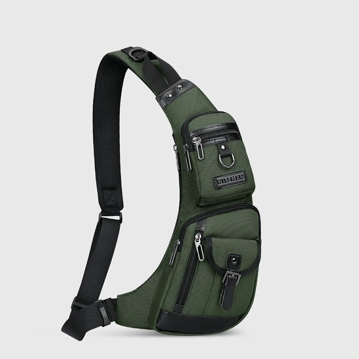 Army Green WITZMAN B702 nylon sling bag product view