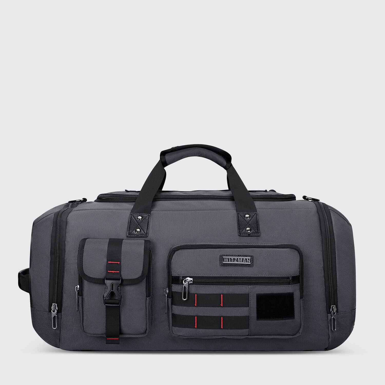 Silvery Grey WITZMAN B693 duffel bag product view