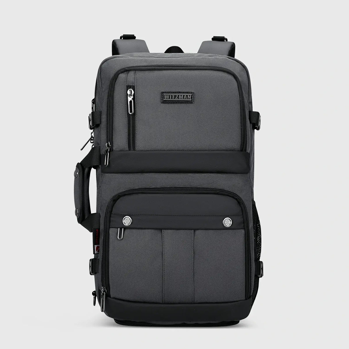 Silvery Grey WITZMAN B683 nylon travel backpack product view