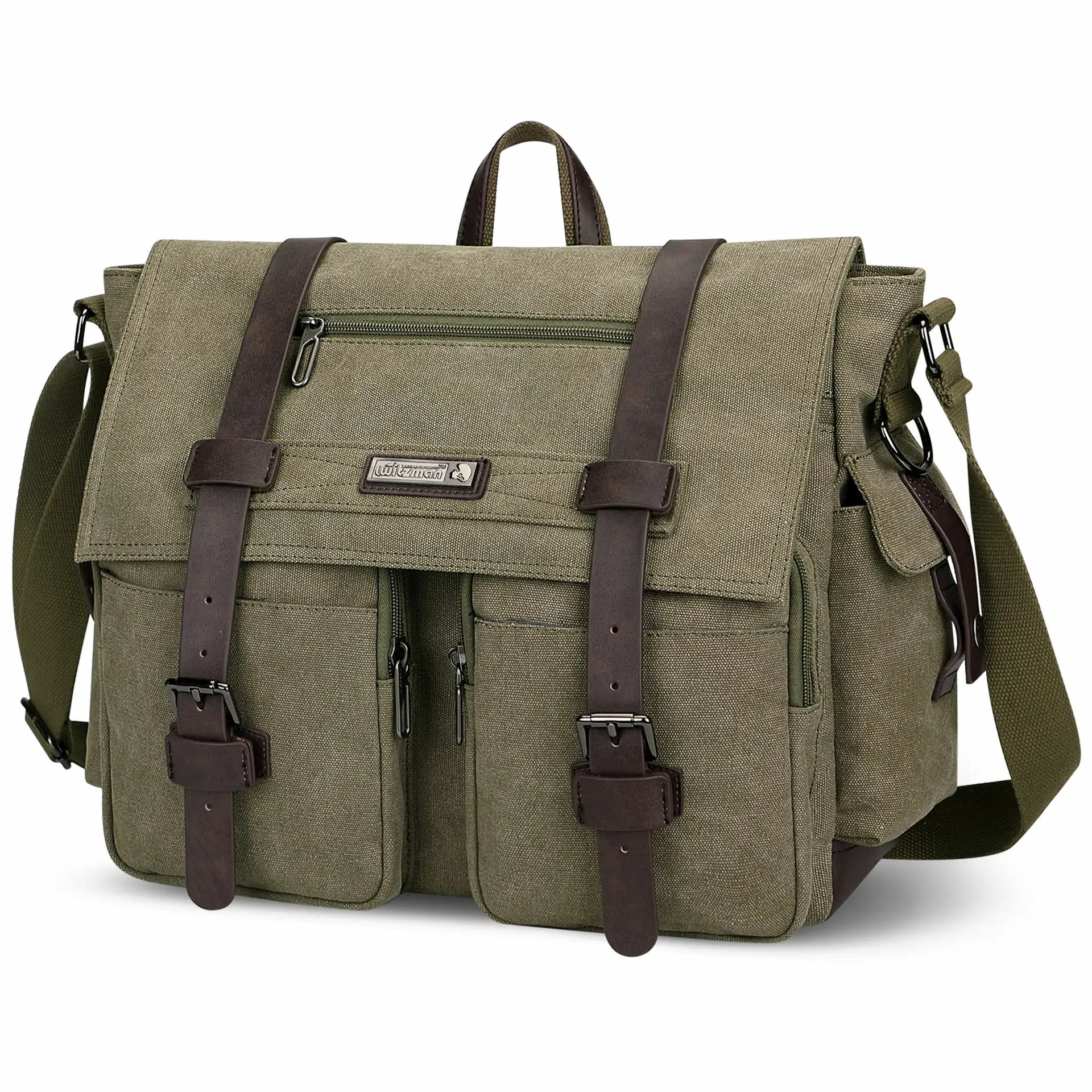 Vintage Canvas Messenger Bag for Men Postman Bags Crossbody | WITZMAN Vintage Canvas Messenger Bag for Men Postman Bags Crossbody | WITZMAN