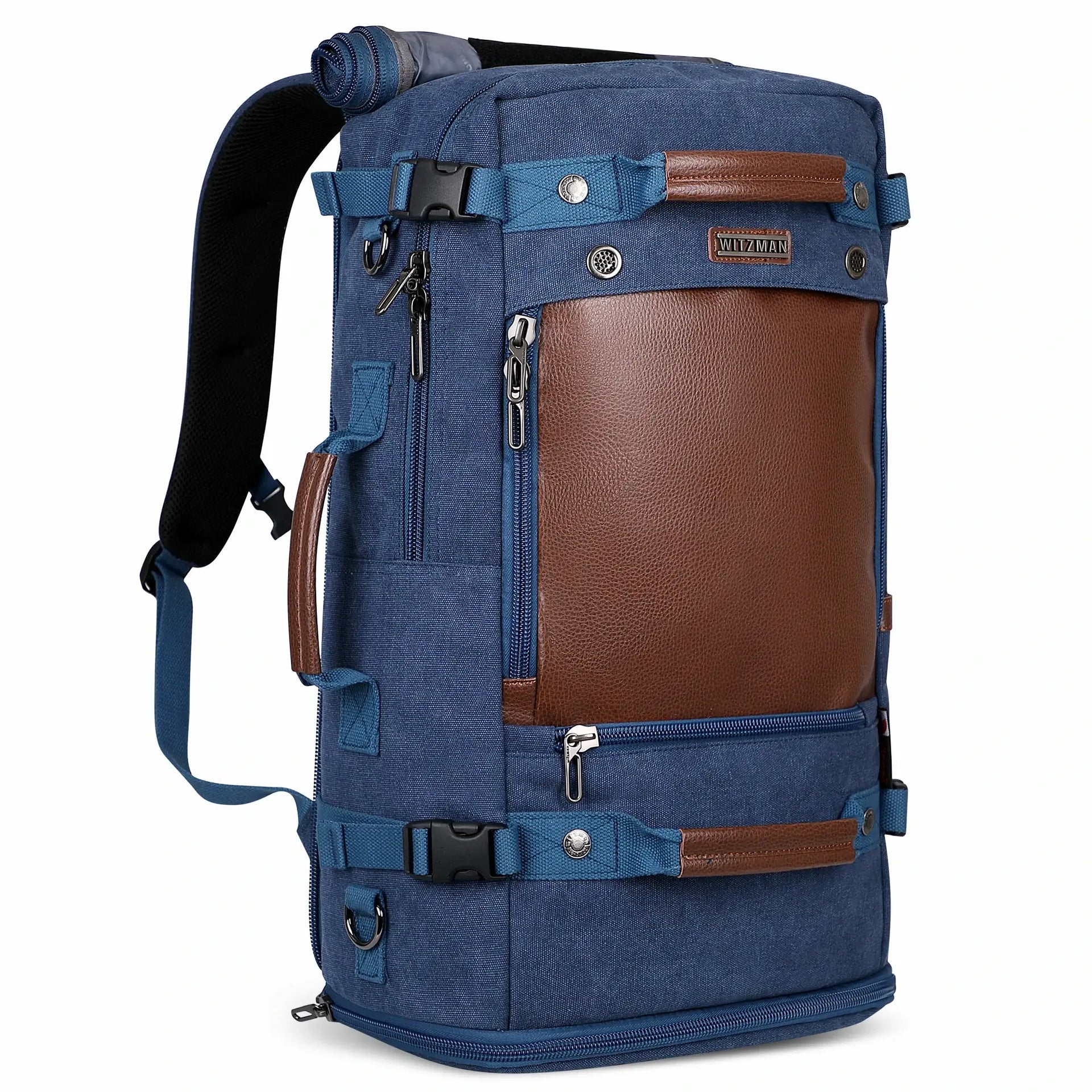 Carry on Travel Backpack for Men Canvas Luggage Backpack | WITZMAN