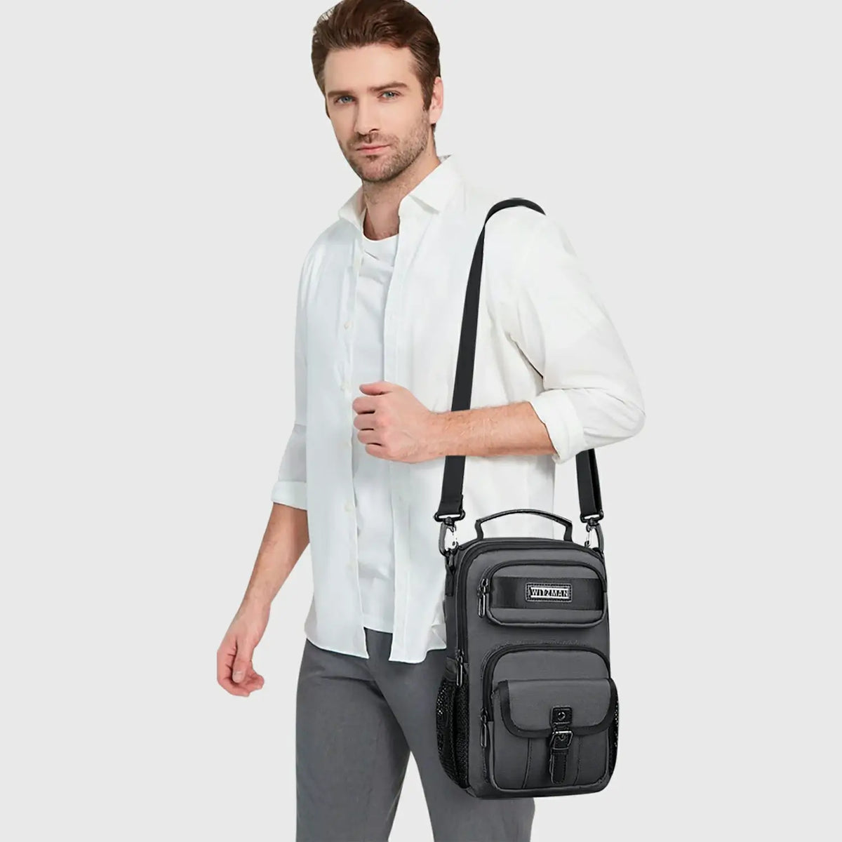 WITZMAN B698 nylon sling bag product view 20