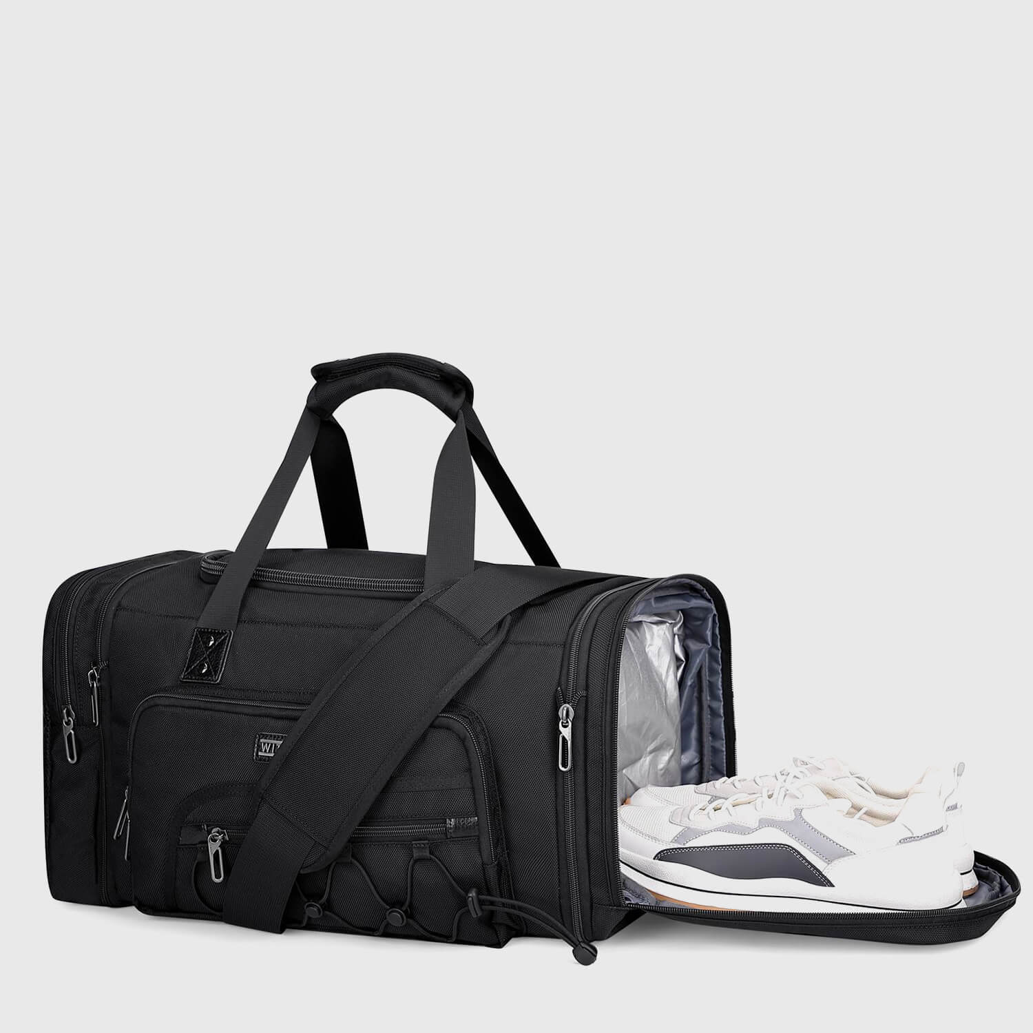 Witzman Duffel Bag Nylon Large Gym Weekender Bag With Shoe Compartment B695 product view 4