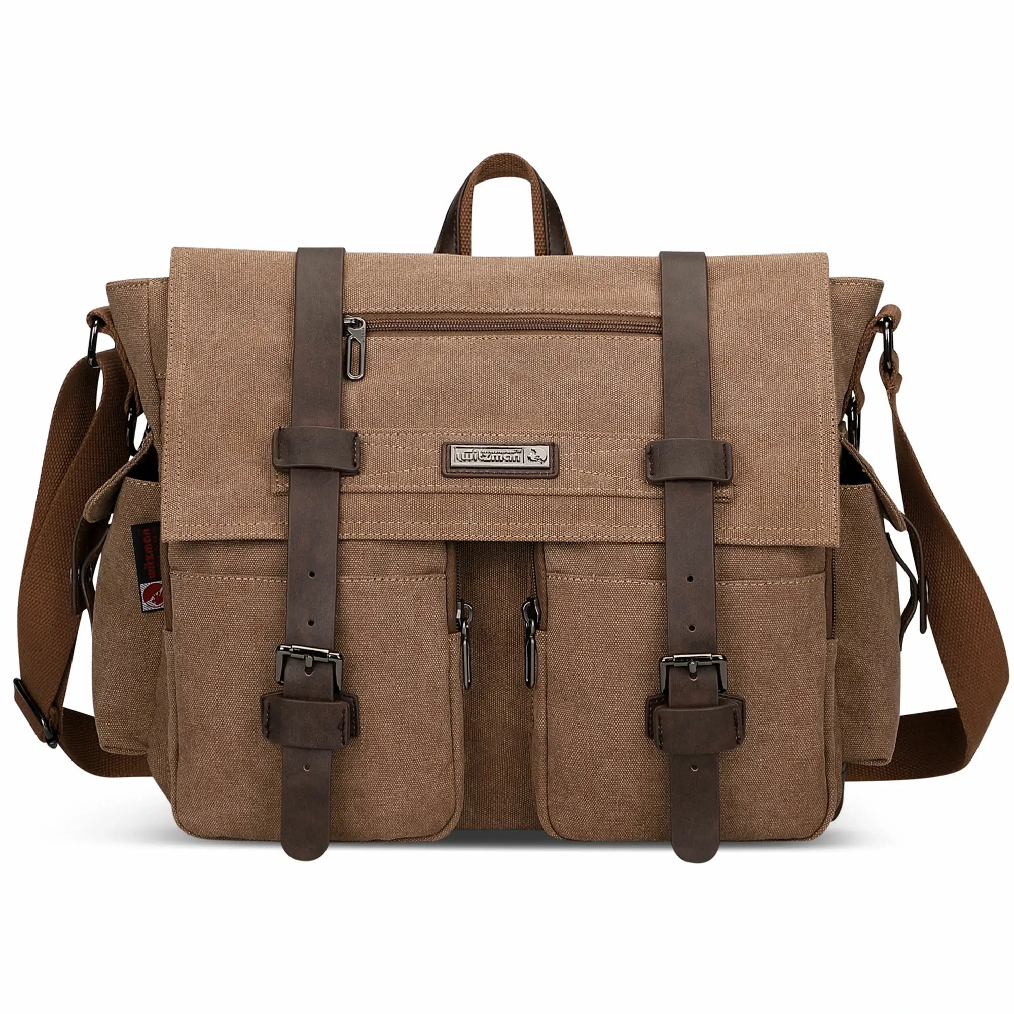 Mens canvas messenger sales