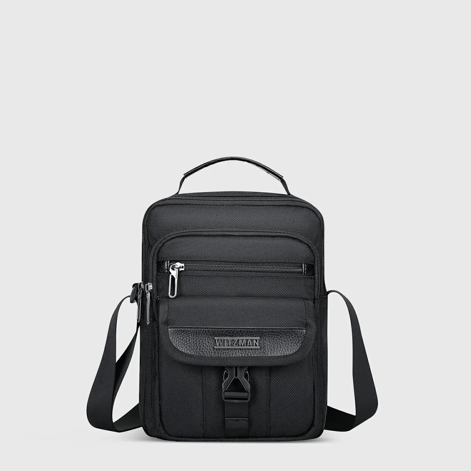 Travel Shoulder Bag Lightweight Small Casual Messenger Bag, three-quarter exterior angle