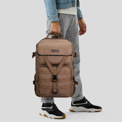 Zaino da Viaggio in Tela da Uomo TSA Vintage Bagaglio a Mano A8012