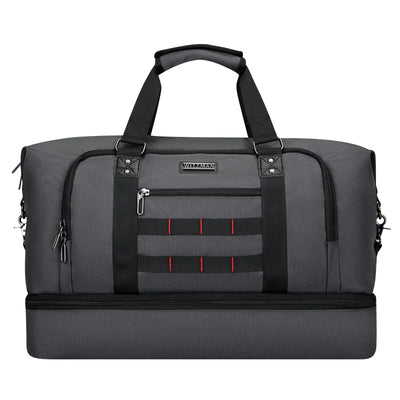 Large weekender duffle bag witzman b696 #color_grey