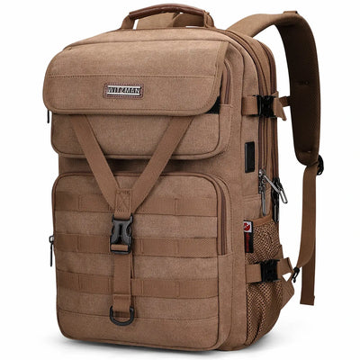 Zaino da Viaggio in Tela da Uomo TSA Vintage Bagaglio a Mano A8012