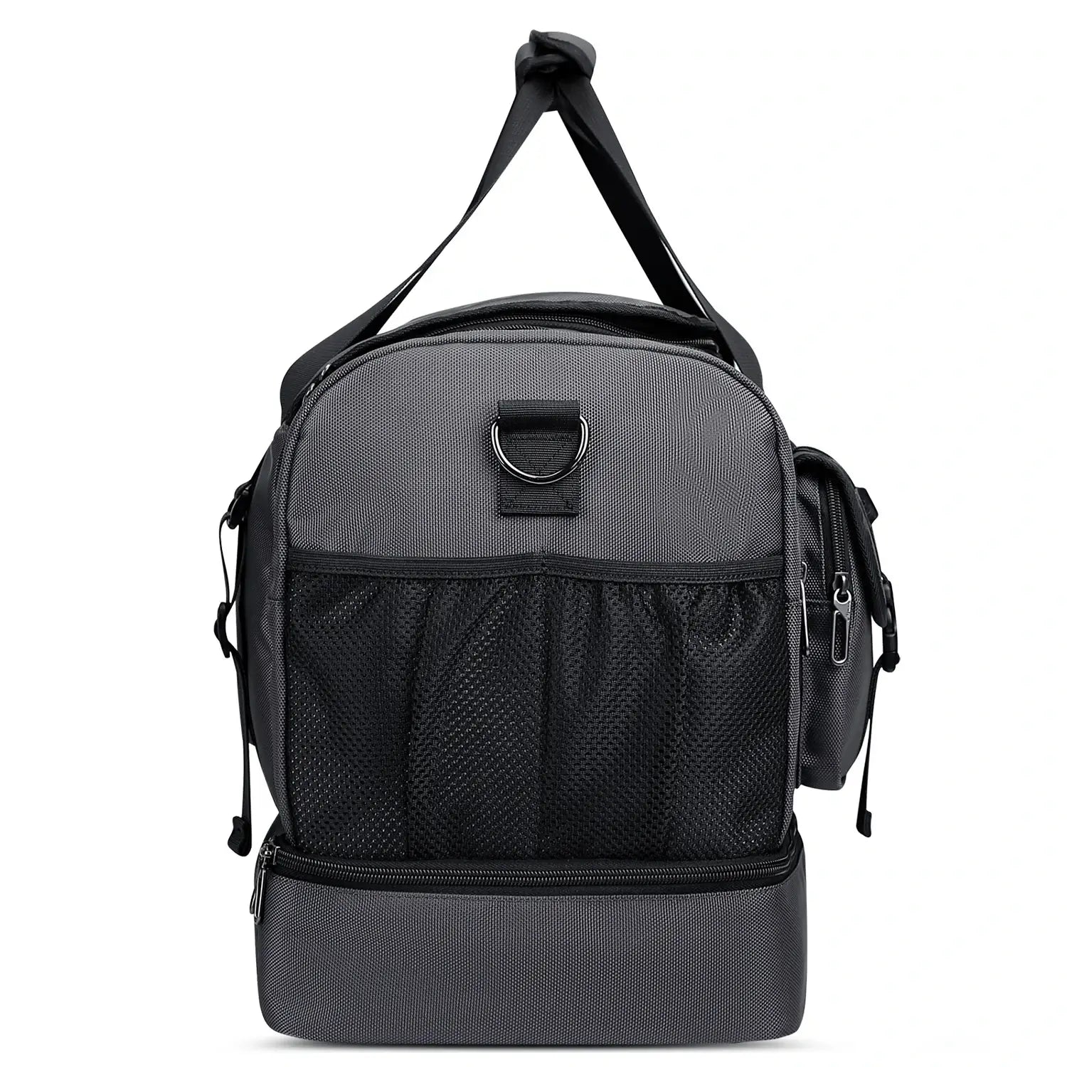 Double-Layer Duffel Bag Modern Split-Level Design with Bottom Shoe Compartment B723