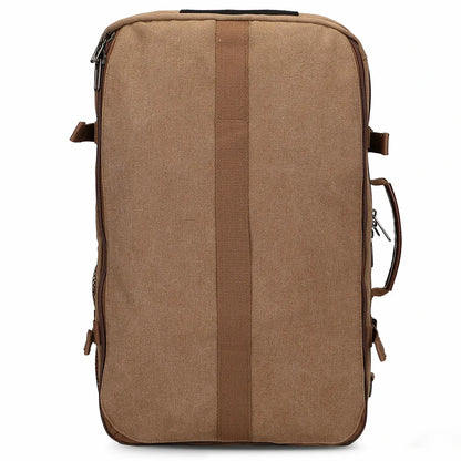 Convertible 40L travel backpack with USB port and 18+ compartments, fits 17 inch laptop, ideal for men and women a8013 brown backpacks