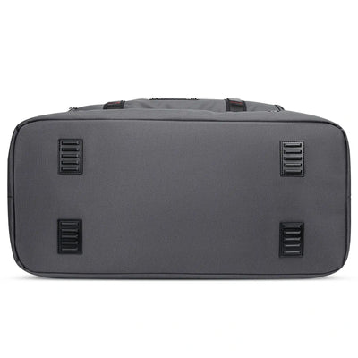 WITZMAN B720 men’s large nylon duffel bag with double-layer shoe compartment - sliver grey bag