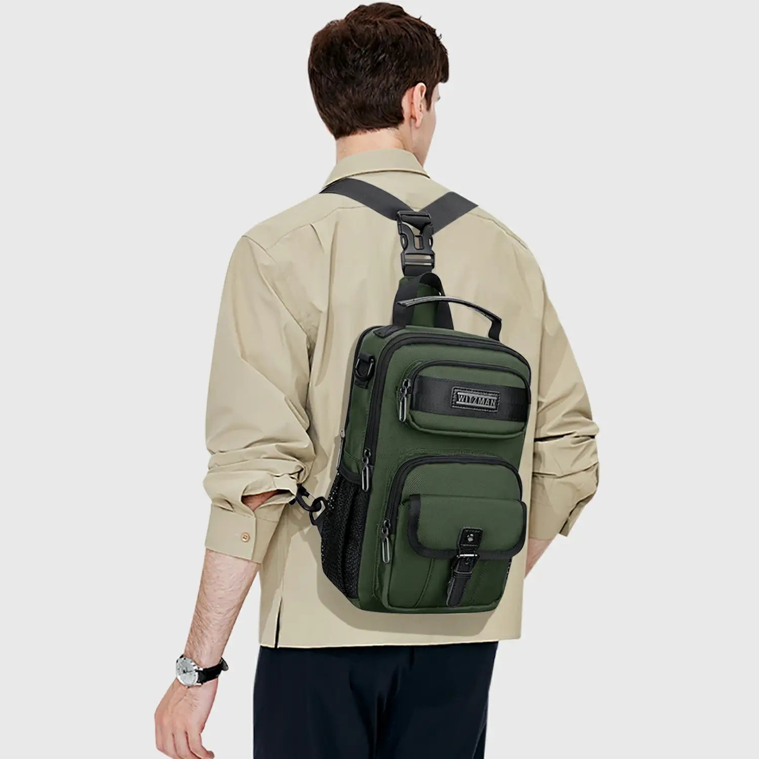 WITZMAN B698 nylon sling bag product view 27