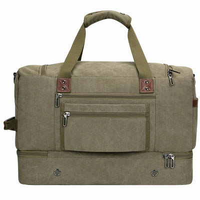 Fashion Vintage Canvas Large Travel Bag duffle bags witzman a8010 #color_green
