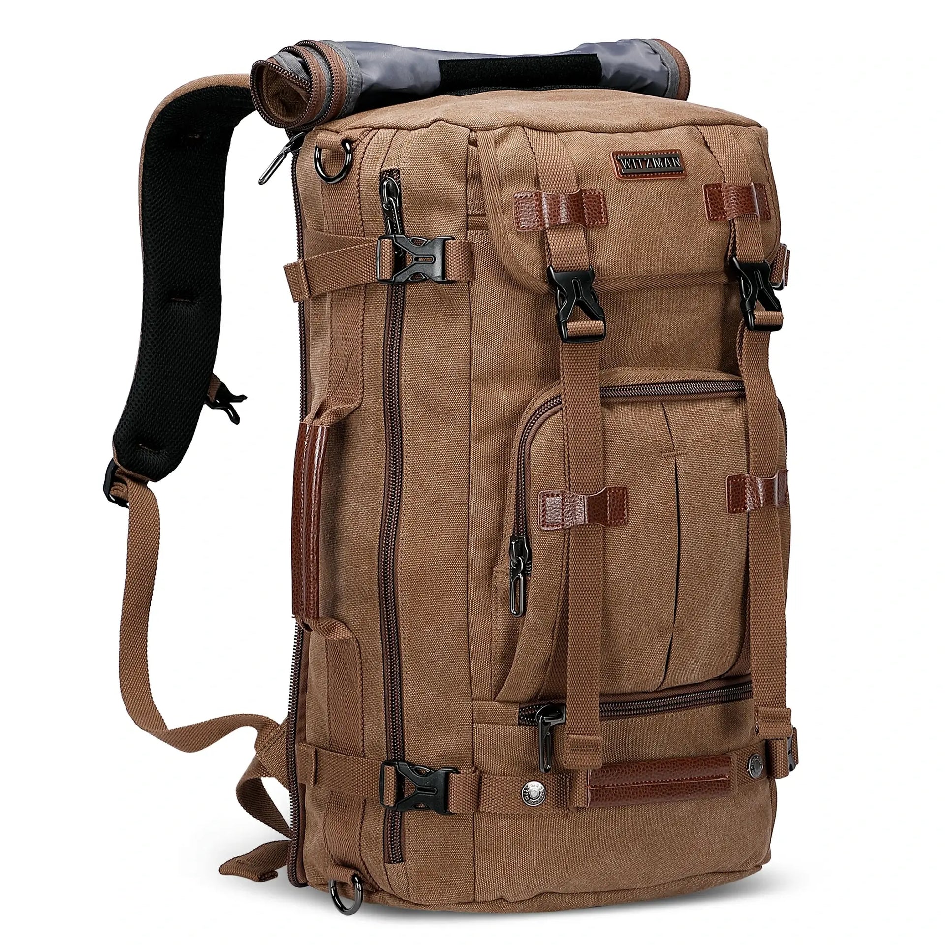 avenue a vintage travel canvas backpacks Handmade Backpack Waxed Canvas Laptop Backpack Backpack Large Rucksack a power bank Canvas Backpack Vintage Travel Backpack