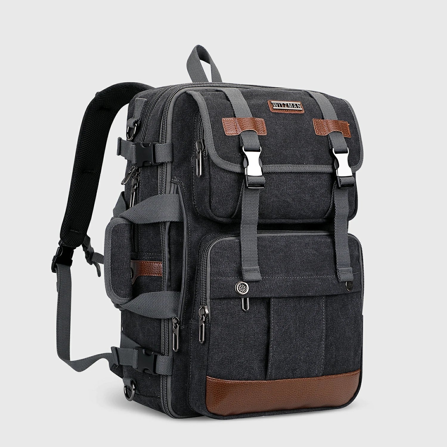 Witzman Canvas 3‑in‑1 Carry on Travel Backpack A6617 3