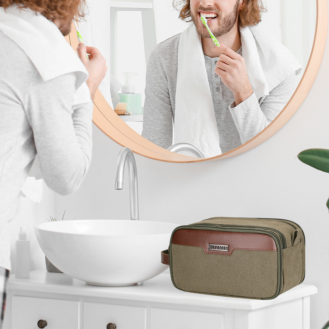 #Color_Army Green Toiletry Bag
