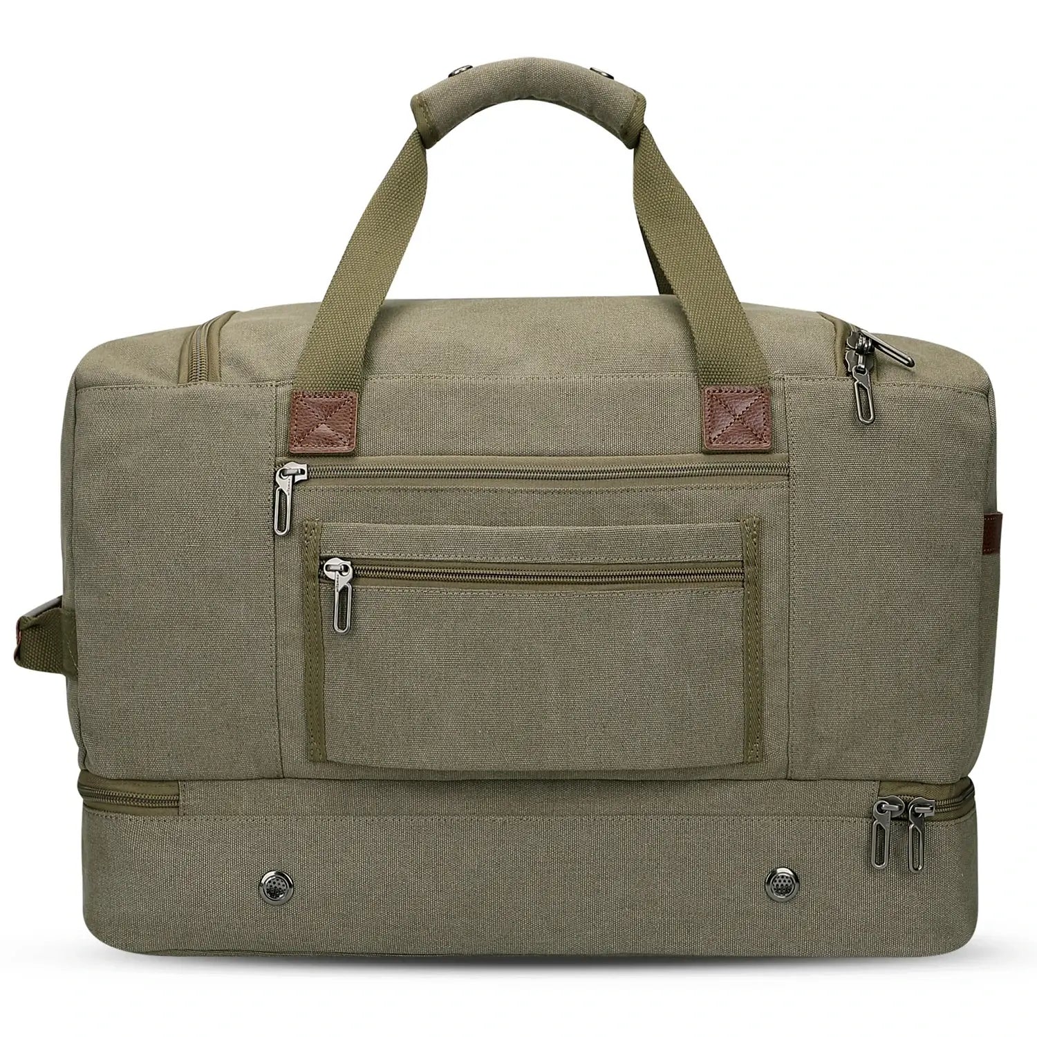 Classic Vintage Canvas Duffel Bag with Toiletry Set A8010-2