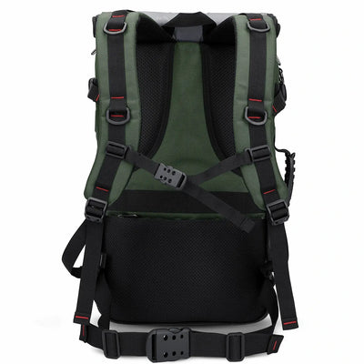 Carry On Travel Backpack for Men Nylon Bag 45L #color_green