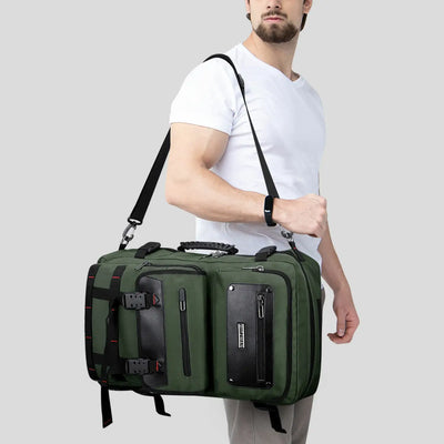Carry On Travel Backpack for Men Nylon Bag 45L #color_green