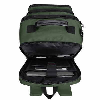 B688 Best large travel backpack carry on luggage bag Green backpacks 45L with clamshell opening and multiple compartments - laptop