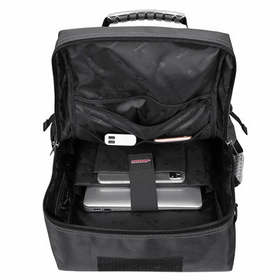 witzman b681 nylon travel backpack for men carry on bag #color_grey