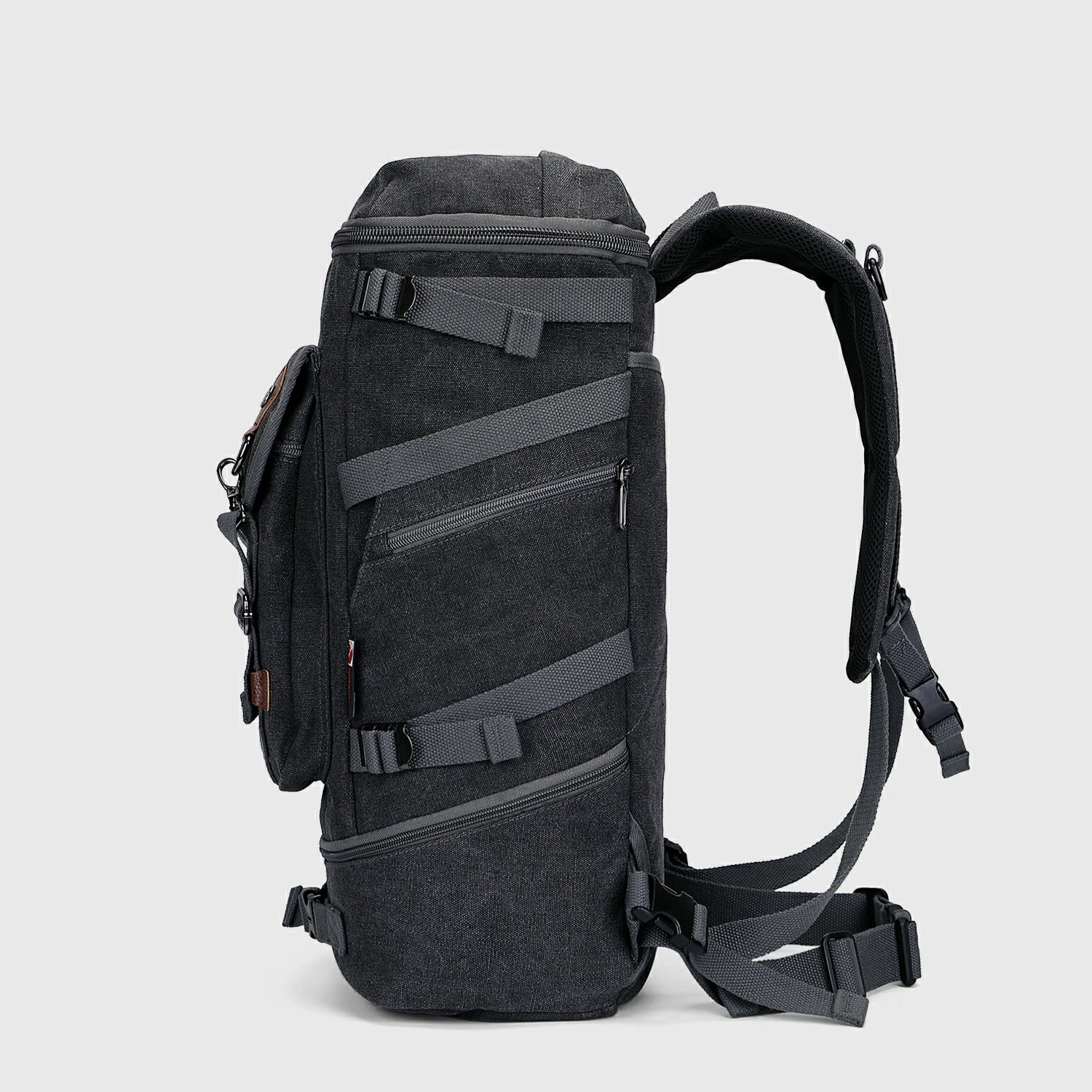 WITZMAN A568-2 canvas travel backpack product view 3