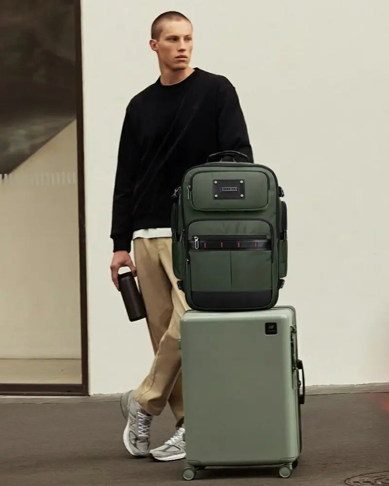 Structured Nylon Travel Backpack b737