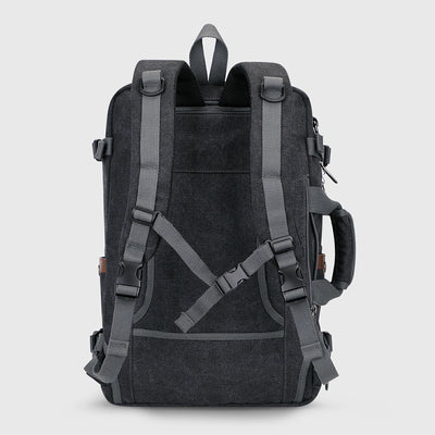 WITZMAN Canvas Convertible Travel Backpack – 35-45L Expandable Duffel