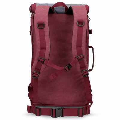 red canvas travel backpack | witzman a519-2 #color_red