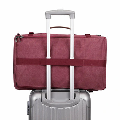 red canvas travel backpack | witzman a519-2 #color_red