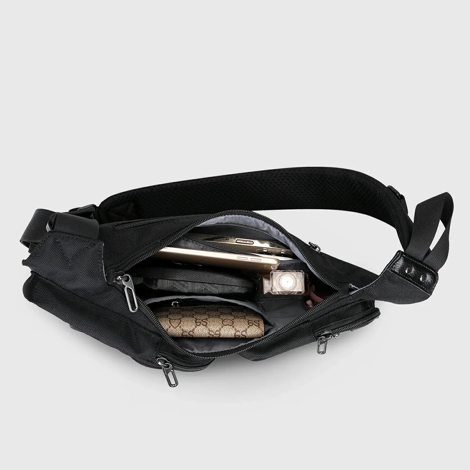 WITZMAN Sling Bag for Men - Crossbody, Travel, Slim Chest Bag - One Strap, Lightweight, Casual Daypack