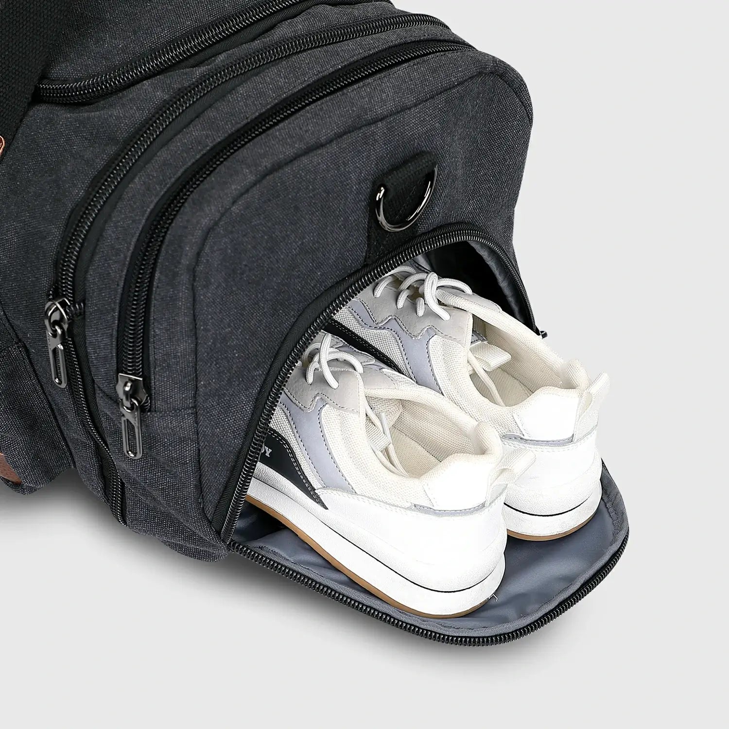 Mens Casual Large Canvas Travel Duffle Bags canvas travel duffel bag, main compartment opened for packing