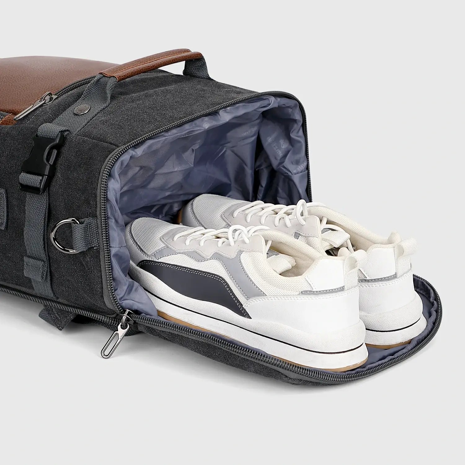 Travel Luggage Canvas Backpack for Men 22.5 Inch, carry handle detail