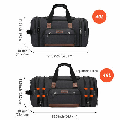 Mens Casual Large Canvas Travel Duffle Bags A8007
