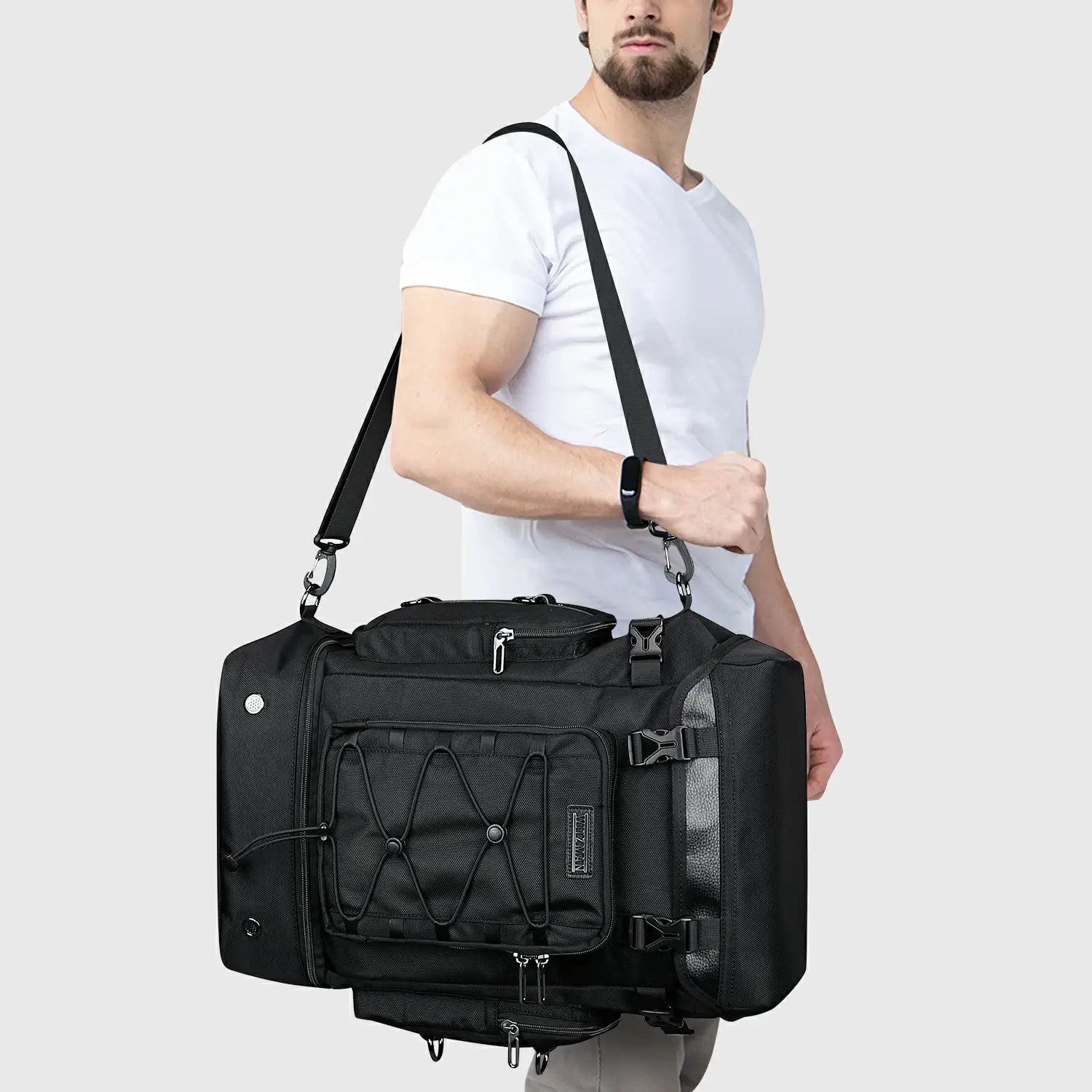 Witzman Men Travel Backpack With Shoe Compartment B691 product view 9